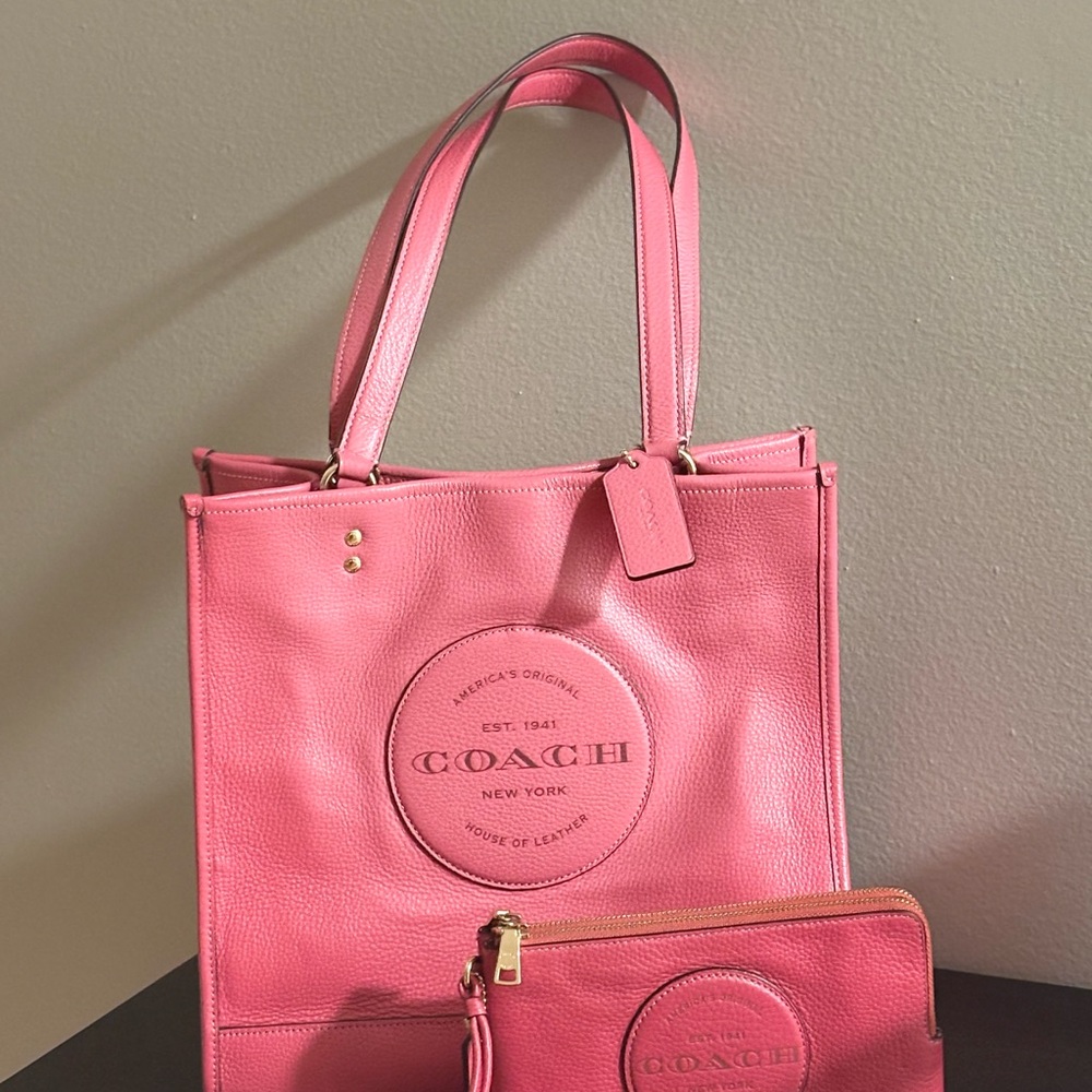 Coach Rose Leather Tote
